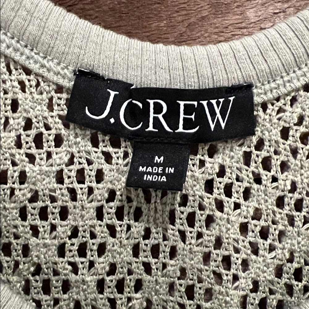 J. Crew Women's Crochet Tank Top in Sage Green - Picture 7 of 7
